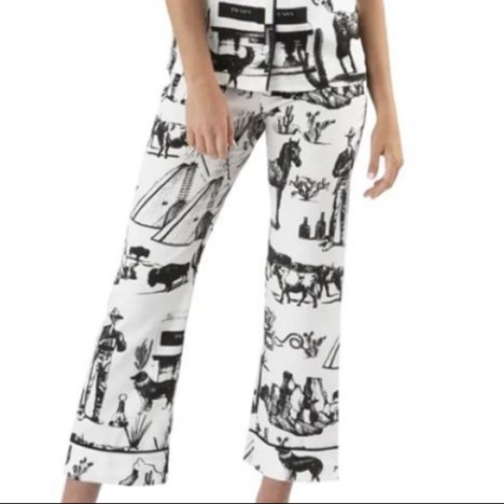 NWOT Katie Kime Marfa 3XL Pajamas toile print pants only 31” inseam prada
